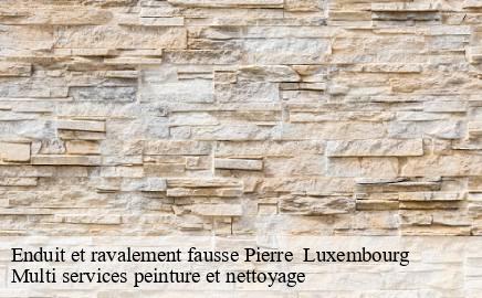 Enduit et ravalement fausse Pierre LU Luxembourg Multi services peinture et nettoyage