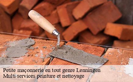 Petite maçonnerie en tout genre lenningen- Multi services peinture et nettoyage