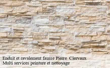 Enduit et ravalement fausse Pierre clervaux- Multi services peinture et nettoyage