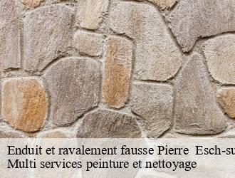 Enduit et ravalement fausse Pierre   esch-sur-alzette- Multi services peinture et nettoyage 