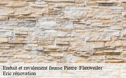 Enduit et ravalement fausse Pierre flaxweiler- Eric rénovation