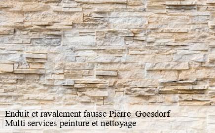 Enduit et ravalement fausse Pierre   goesdorf- Multi services peinture et nettoyage 