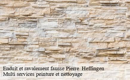 Enduit et ravalement fausse Pierre heffingen- Multi services peinture et nettoyage