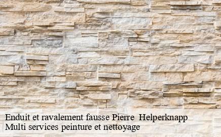 Enduit et ravalement fausse Pierre helperknapp- Multi services peinture et nettoyage