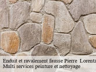 Enduit et ravalement fausse Pierre   lorentzweiler- Multi services peinture et nettoyage 