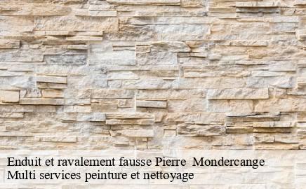 Enduit et ravalement fausse Pierre mondercange- Multi services peinture et nettoyage