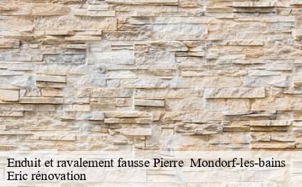 Enduit et ravalement fausse Pierre mondorf-les-bains- Eric rénovation