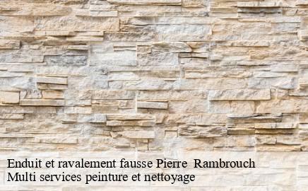 Enduit et ravalement fausse Pierre rambrouch- Multi services peinture et nettoyage