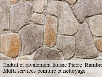 Enduit et ravalement fausse Pierre   rambrouch- Multi services peinture et nettoyage 