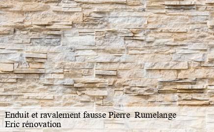 Enduit et ravalement fausse Pierre rumelange- Eric rénovation