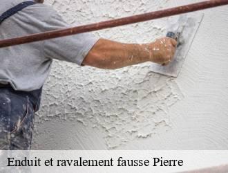 Enduit et ravalement fausse Pierre   rumelange- Eric rénovation 