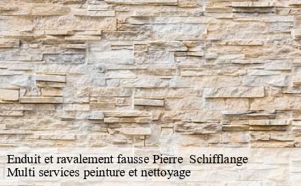 Enduit et ravalement fausse Pierre   schifflange- Multi services peinture et nettoyage 