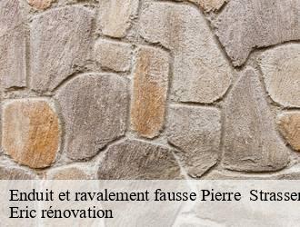 Enduit et ravalement fausse Pierre strassen- Eric rénovation