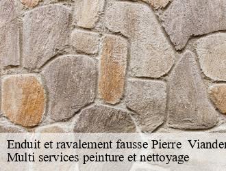 Enduit et ravalement fausse Pierre   vianden- Multi services peinture et nettoyage 
